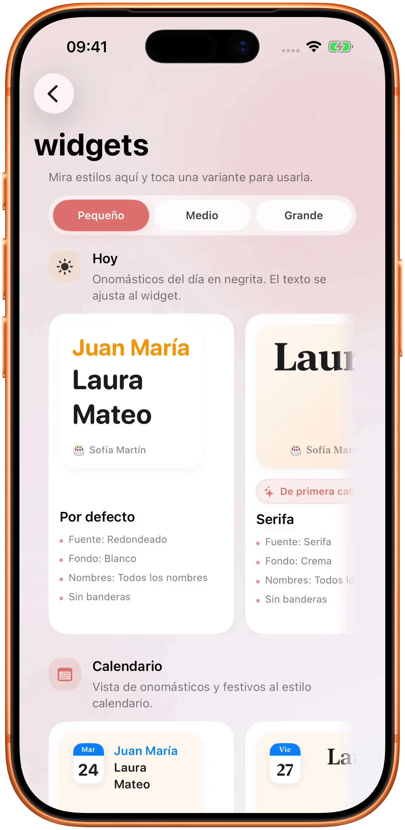 Un widget que responde sin abrir la aplicación.