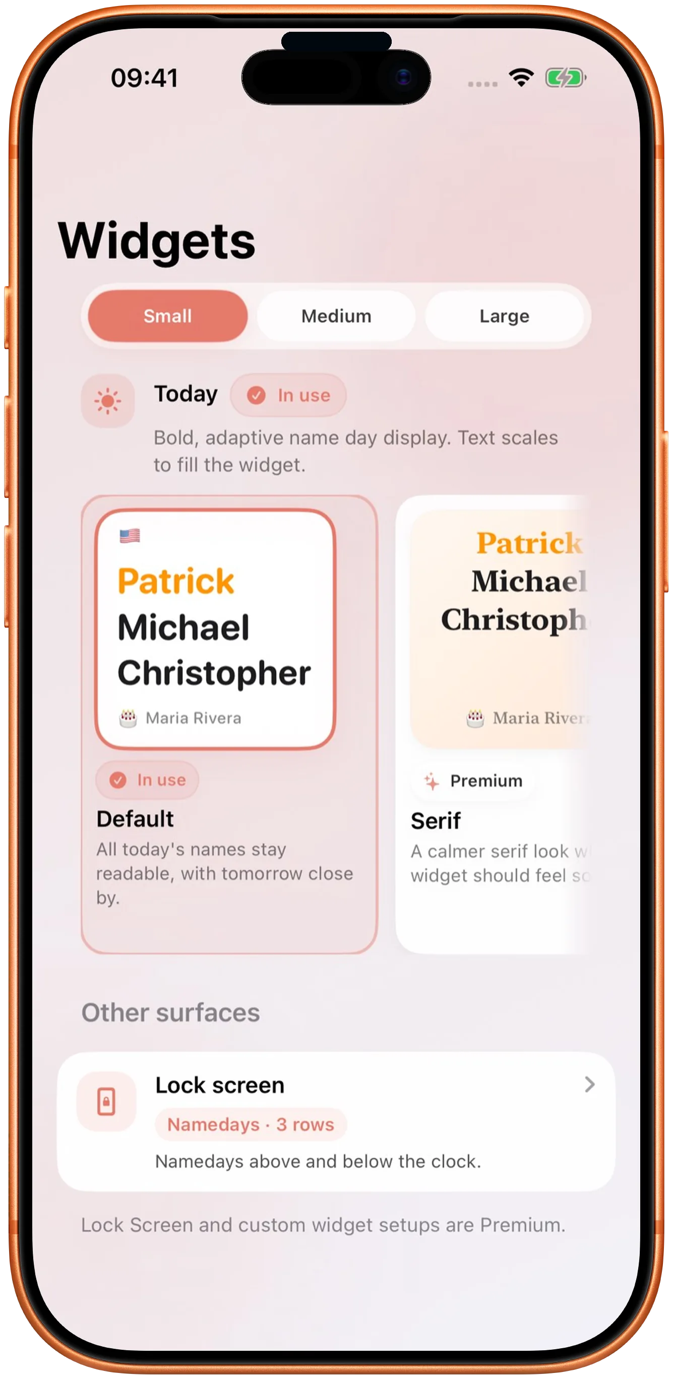 A widget that answers the question without opening the app.