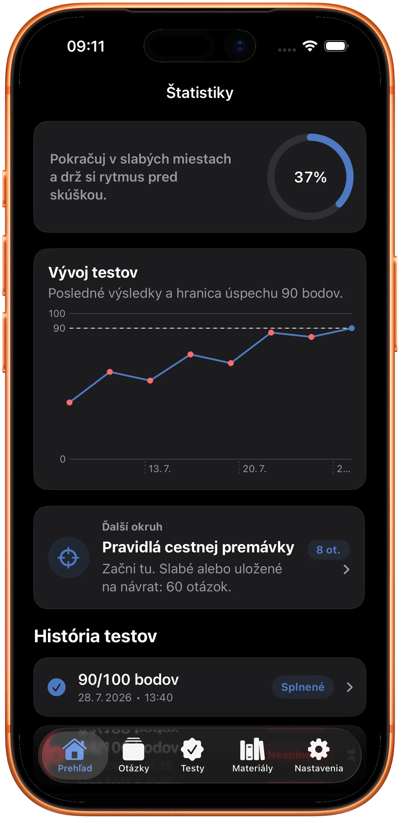 Prehľad pokroku v učení
