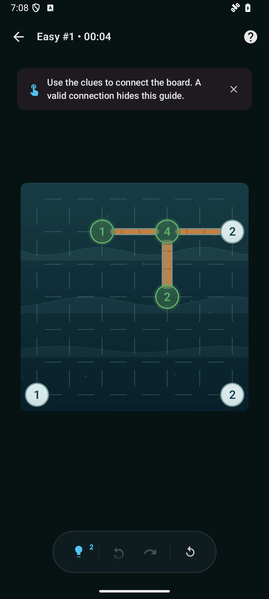 Hashi on Android in dark mode
