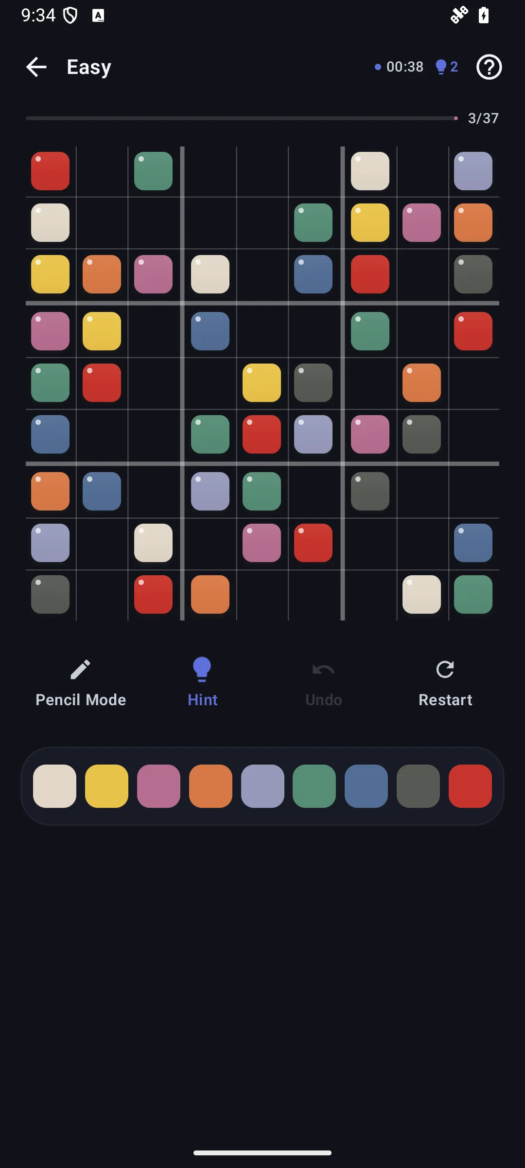Hue on Android in dark mode