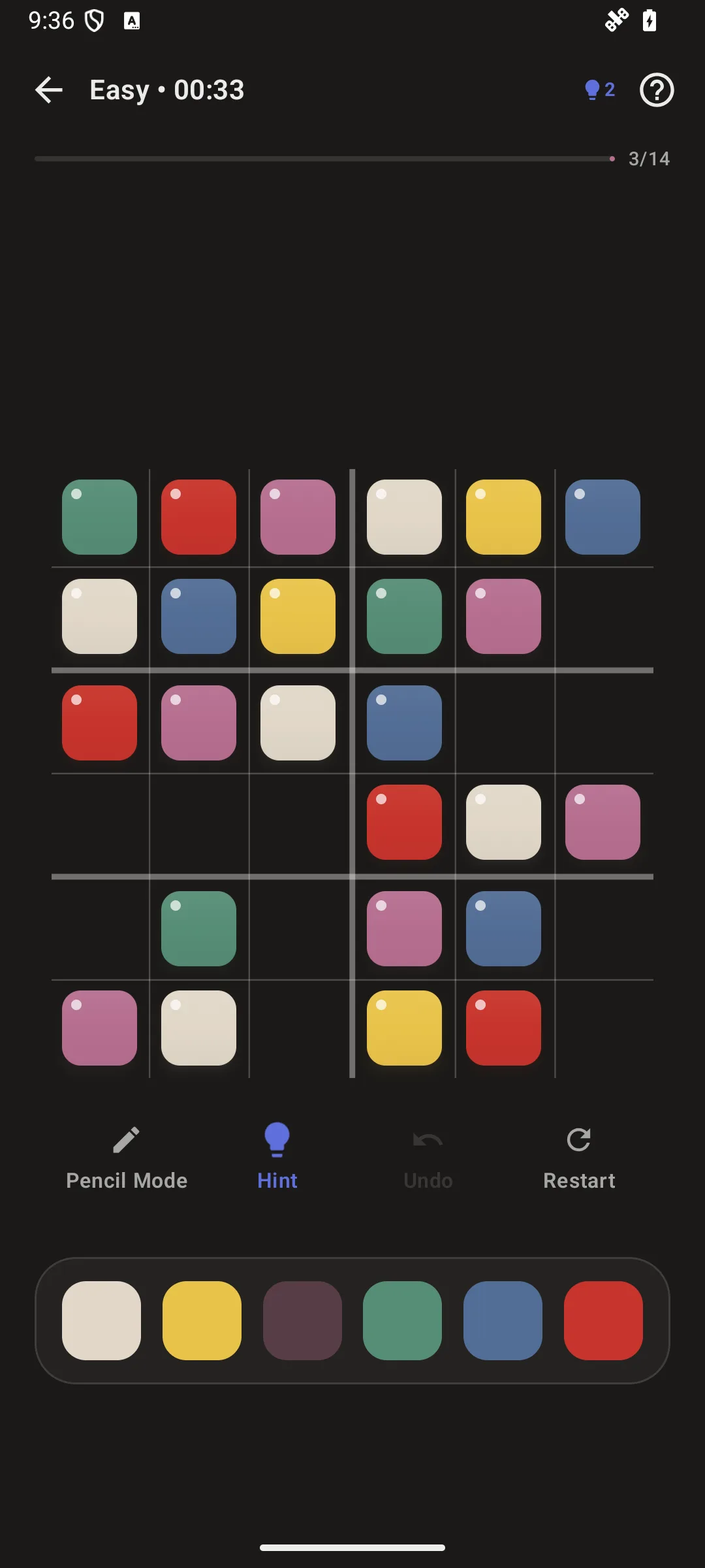 MiniHue on Android in dark mode