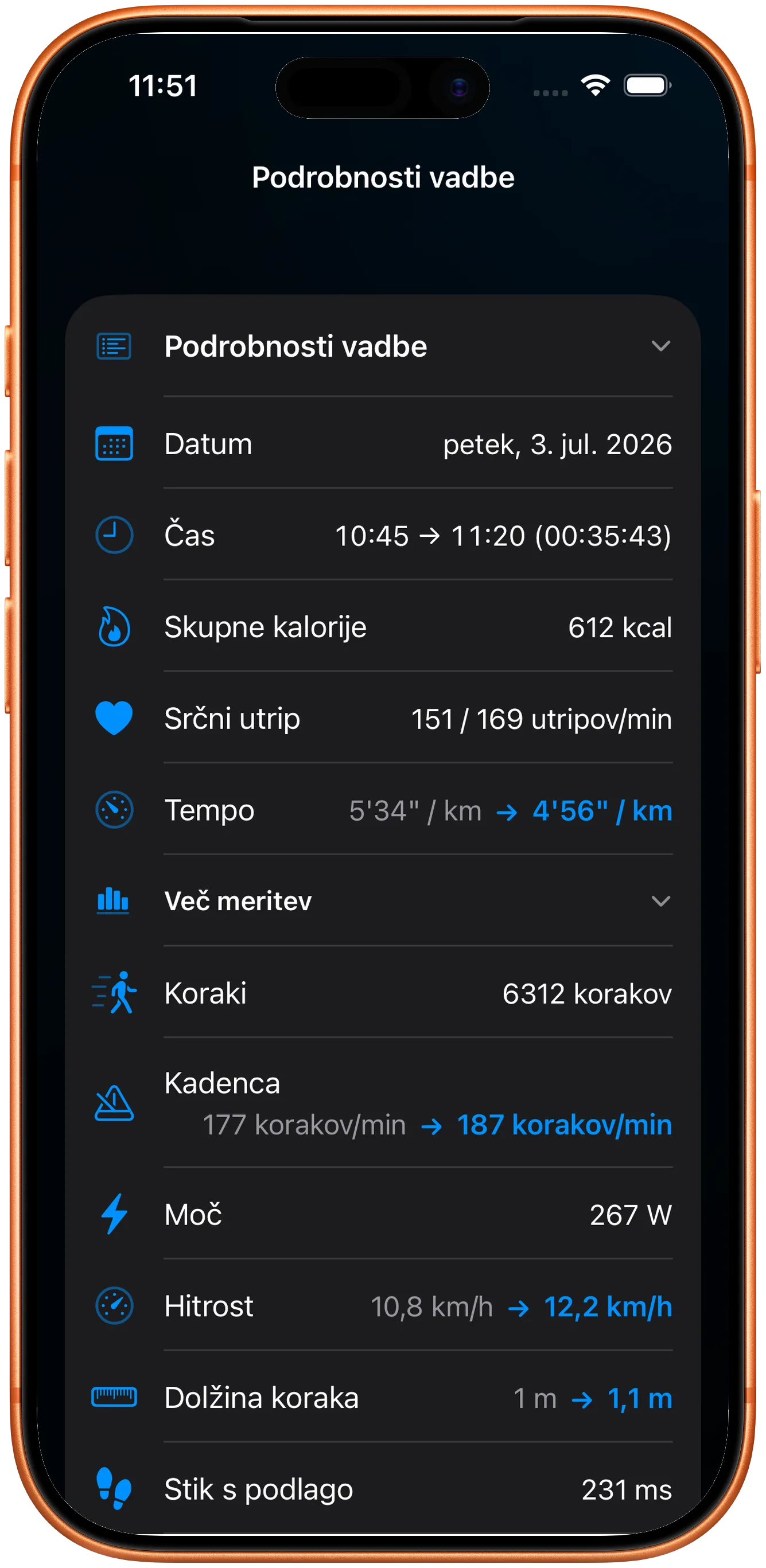 Podrobnosti vadbe z ohranjenim utripom, kadenco in močjo
