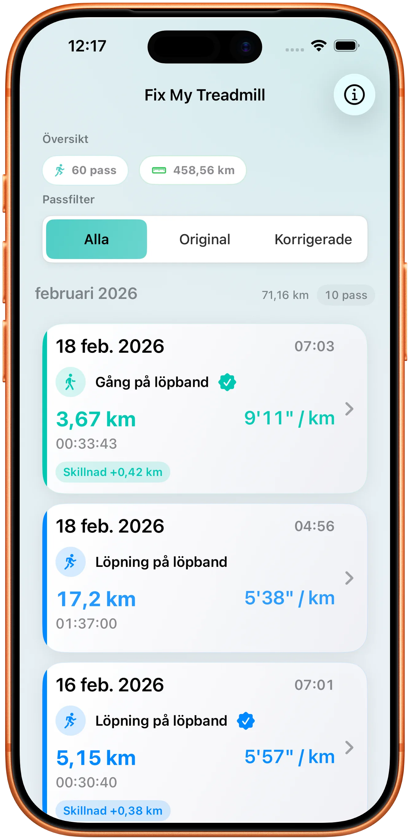 Passlista i ljust läge