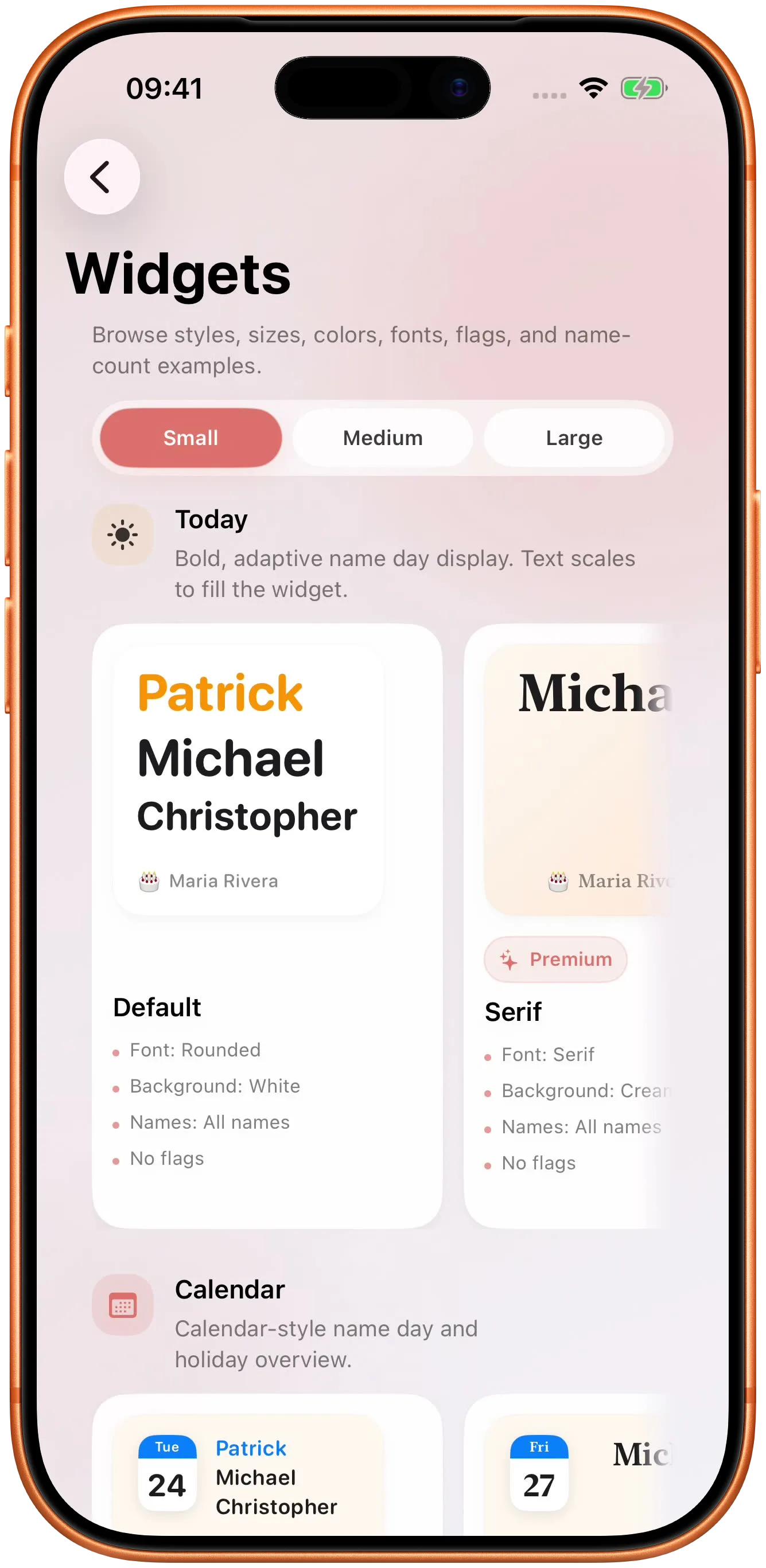 A widget that answers the question without opening the app.