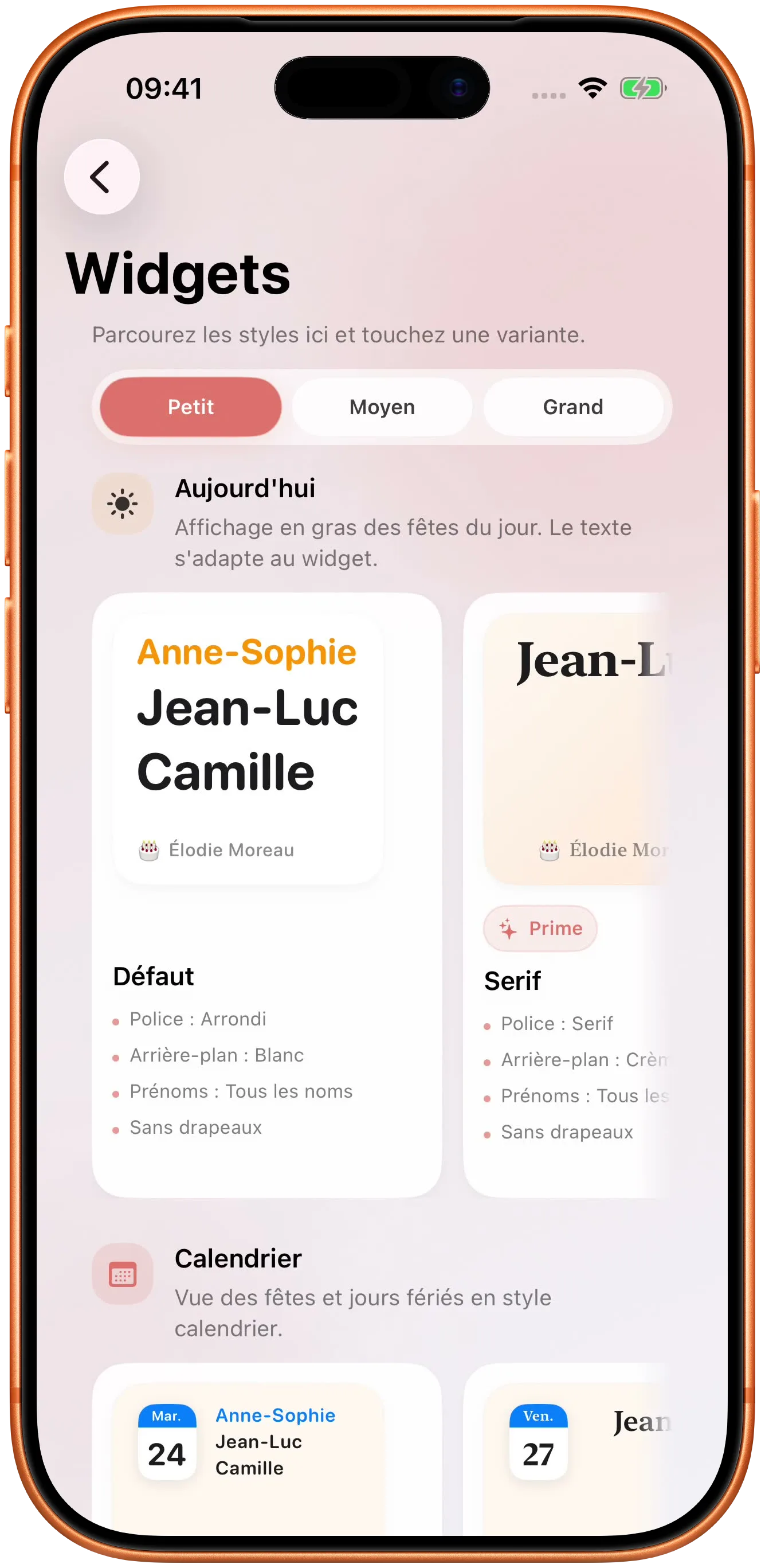 Un widget qui répond sans ouvrir l’application.