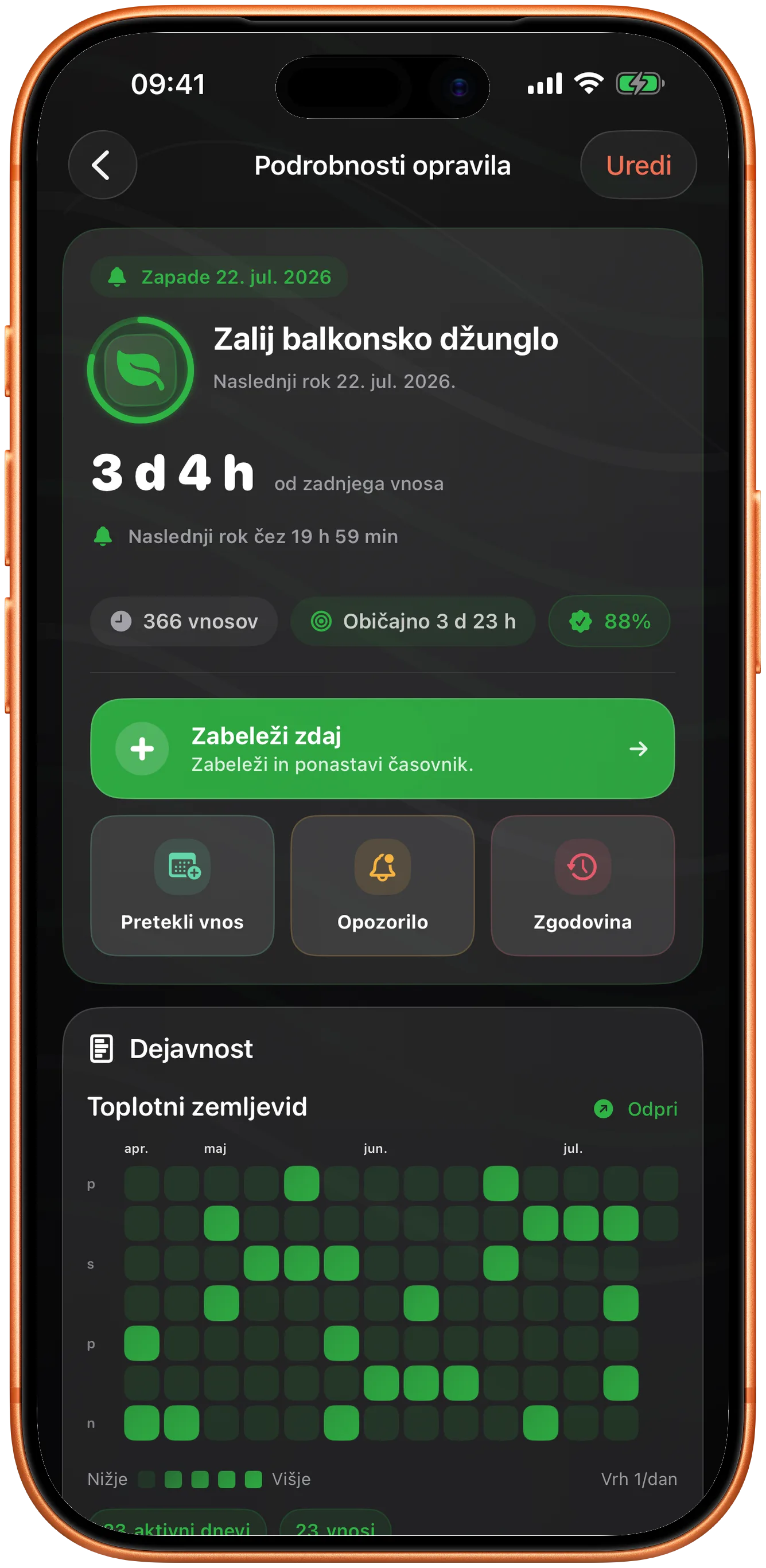 Podrobnosti dogodka v Taktu v temnem načinu, s tem, kar sledi